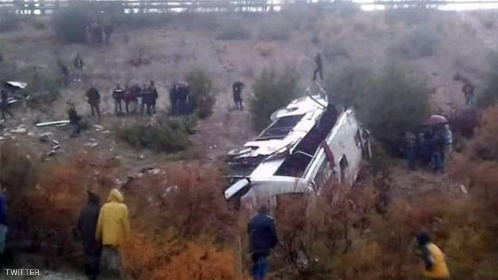 صورة ارتفاع حصيلة ضحايا انقلاب حافلة شمال شرق المغرب إلى 17 قتيلا