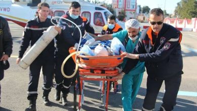 صورة الجلفة: إجلاء صحي بواسطة الإسعاف الجوي لشاب في حالة حرجة