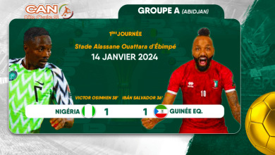 Photo de Match nul entre le Nigeria et la Guinée équatoriale (1-1)