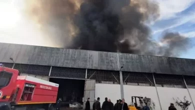 Photo de Tipasa : Incendie à l’unité de stockage de lait de Bourguiga